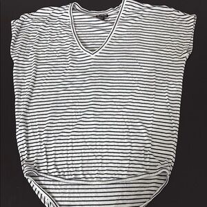 Express Striped V-Neck Women's Top